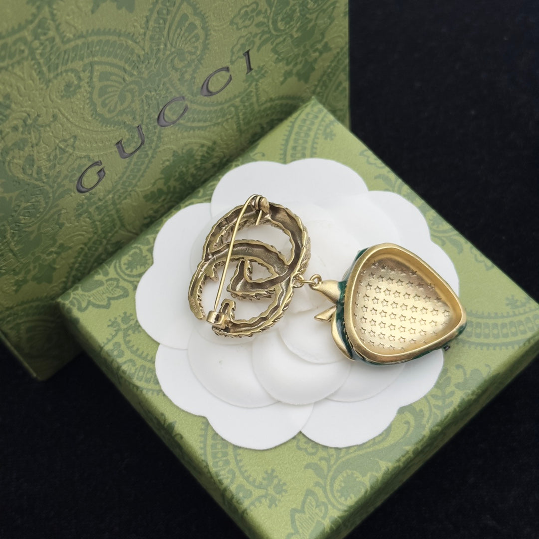 Gucci Brooch Gold 184032